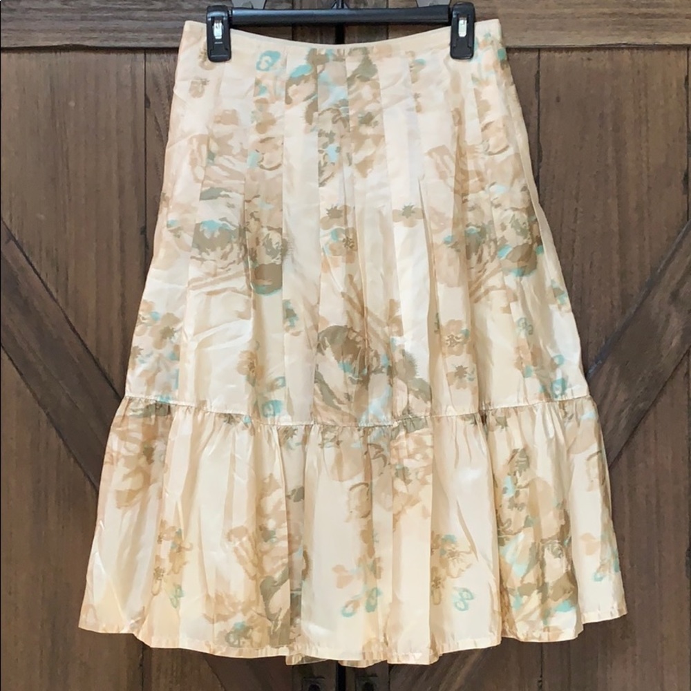 silk Banana Republic abstract floral skirt, Sz0